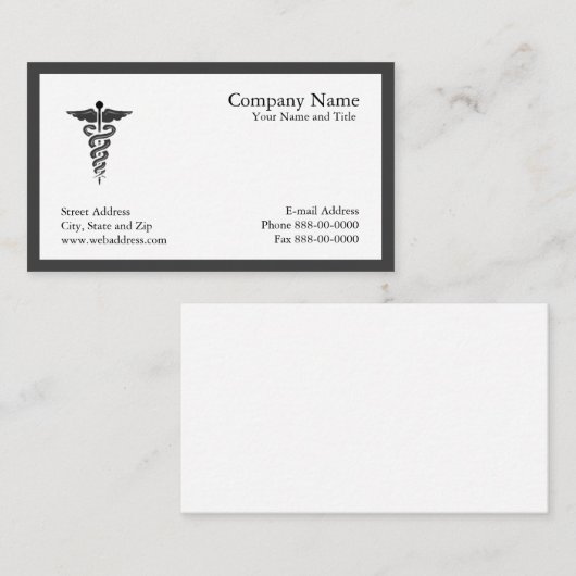 医師の名刺 名刺 (正面/裏面)