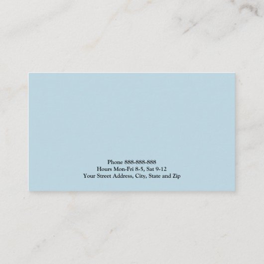 医師の名刺 名刺 (裏面)