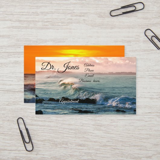 医師の名刺 名刺 (正面/裏面インサイチュ)