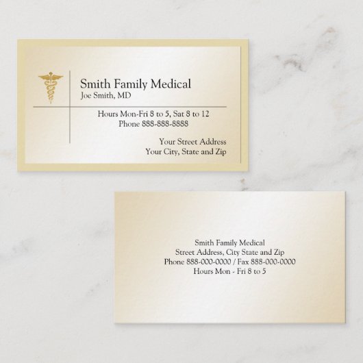 医師の名刺 名刺 (正面/裏面)