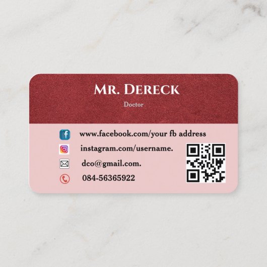 医師の名刺 名刺 (裏面)