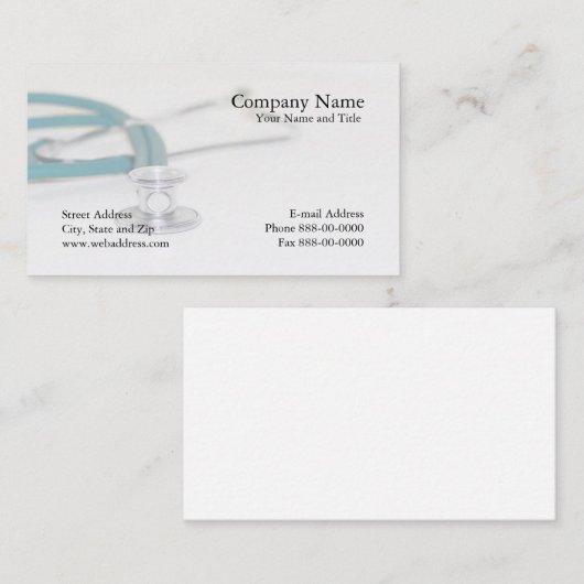 医師の名刺 名刺 (正面/裏面)