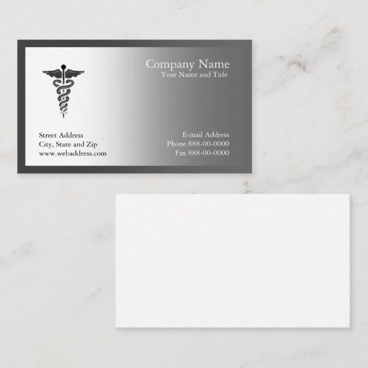 医師の名刺 名刺 (正面/裏面)