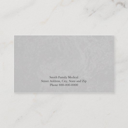 医師の名刺 名刺 (裏面)