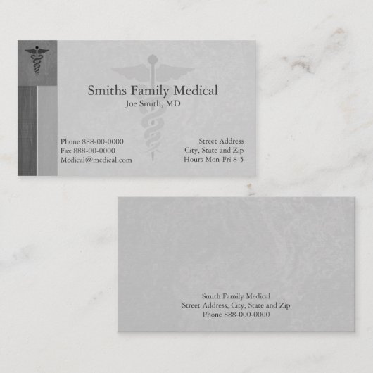 医師の名刺 名刺 (正面/裏面)