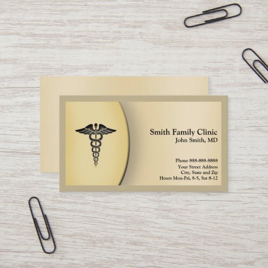 医師の名刺 名刺 (正面/裏面インサイチュ)