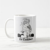 医師の名前のギフト – 包帯の男Coff コーヒーマグカップ (左)