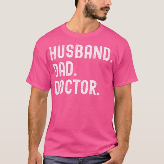 医師の夫パパ医師 Tシャツ (正面)
