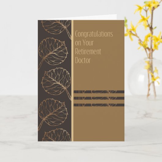 医師の定年カード カード (黄色い花)