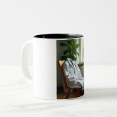 医師の必需品:ホワイトコート&聴診器マグ ツートーンマグカップ (正面左)