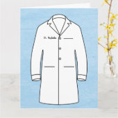 医師の患者さん気にに感謝 カード (黄色い花)