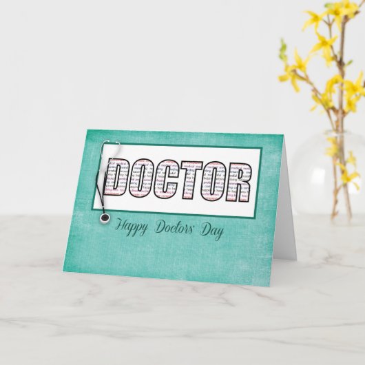 医師の日（言葉） カード (黄色い花)