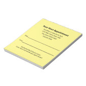 医師の次の予約リマインダー ノートパッド (回転)