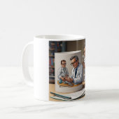 医師の注文マグカップ – 健康のために醸造 コーヒーマグカップ (正面左)