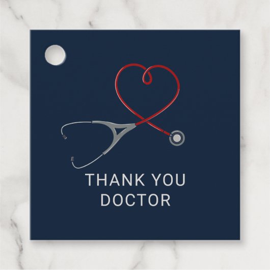 医師の現場の労働者カスタム達に感謝 フェイバータグ (正面)