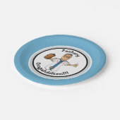 医師の男性医師による卒業式 ペーパープレート (アングル)