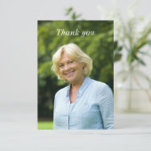 医師の評価ナース|フォトカスタム サンキューカード (スタンド正面)