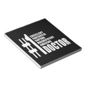 医師の誕生日ギフト：ナンバーワンドクター ノートパッド (アングル)