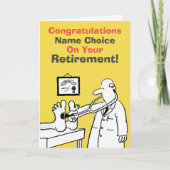 医師の退任 カード (正面)