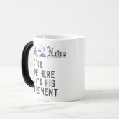 医師の退職ギフトの見出しニュース モーフィングマグカップ (正面左)