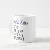 医師の退職手当 コーヒーマグカップ (正面左)