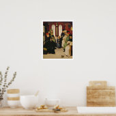 医師の間のキリスト(油のパネル) ポスター (キッチン)