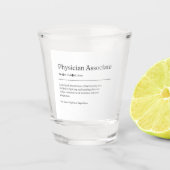 医師の関連定義おもしろマグカップギフト ショットグラス (正面)