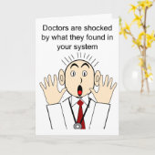 医師はあなたの体内にあるものに驚いている カード (黄色い花)