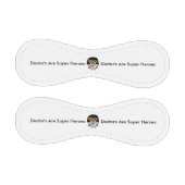 医師はヒーローすごいで女性は黒にパーソナライズ 野球ボール (パネル)