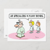 医師は骨おもしろい地眼鏡を専門とする ポストカード (正面/裏面)