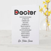 医師への感謝のカード カード (黄色い花)