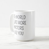 医師への感謝のギフト、名入れドクターコーヒー コーヒーマグカップ (正面左)