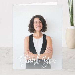 医師への感謝のナース  写真カスタム サンキューカード