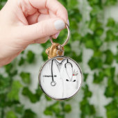 医師への特別なギフト キーホルダー (手)