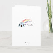 医師または歯科医院職員が楽しい休日を過ごす シーズンカード (裏面)