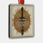 医師アシスタントカドゥセウスオーナメント メタルオーナメント (右)
