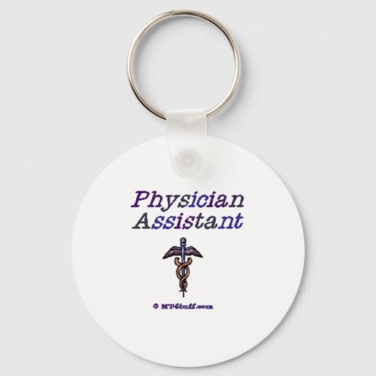 医師アシスタント – Caduceus キーホルダー (正面)