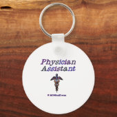 医師アシスタント – Caduceus キーホルダー (正面)