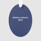 医師アシスタントChristmas Tree Customizabから オーナメント (裏面)