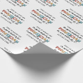 医師アシスタントPAおもしろいギフト ラッピングペーパー (角)