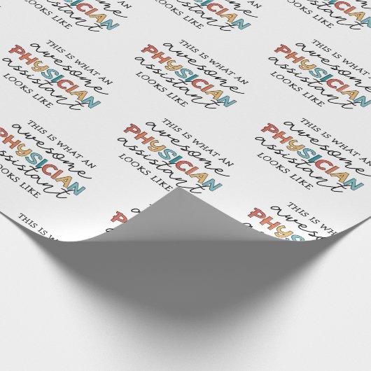 医師アシスタントPAおもしろいギフト ラッピングペーパー (角)