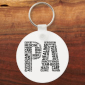 医師アシスタントPA キーホルダー (正面)