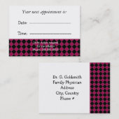 医師アポイントメント 予約カード (正面/裏面)