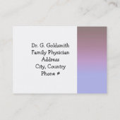 医師アポイントメント 予約カード (裏面)