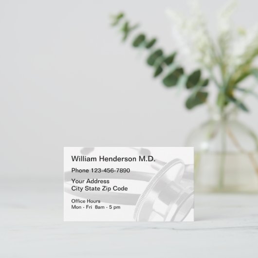 医師アポイントメント 名刺 (スタンド正面)