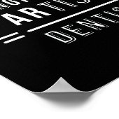 医師エンジニアの歯科医引用文 ポスター (角)