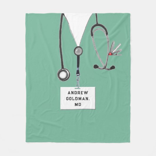 医師ギフトアイディア フリースブランケット (正面)