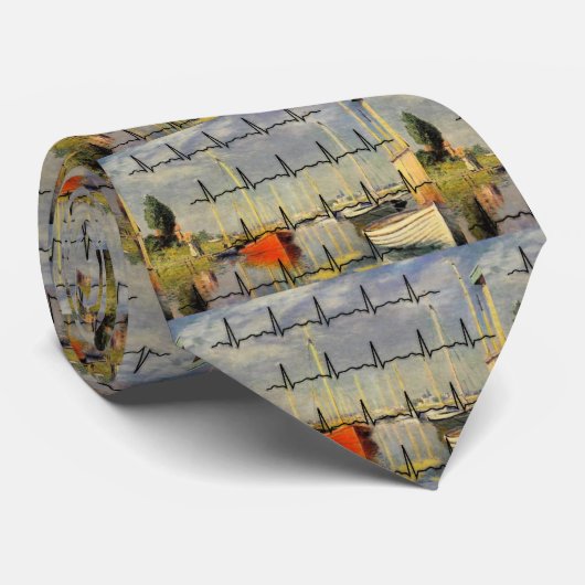 医師タイバイクロードモネファインアート ネクタイ (ロール)