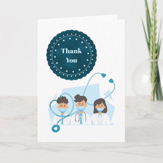 医師チームに感謝 カード (正面)