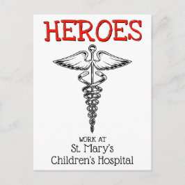 医師ナース医学病院看護ありがとう ポストカード